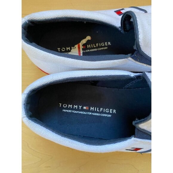 TOMMY Hilfiger "Panco" Slip On Sneaker Men Sz 9.5 White - Picture 6 of 8